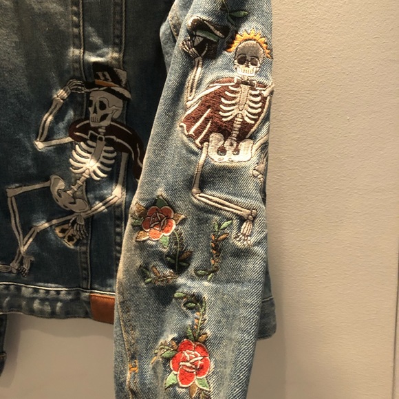 Zadig Kioky Embroidered Tattoo Denim Jacket - Picture 7 of 7
